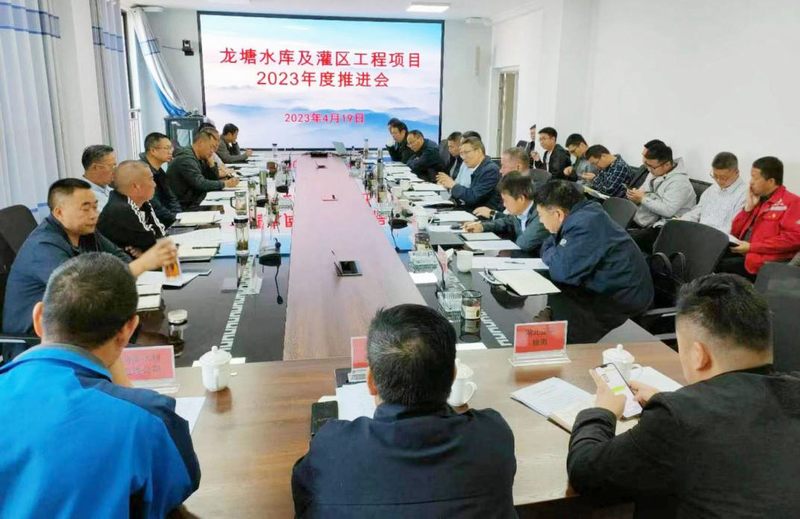 汪輝德一行赴龍?zhí)另椖繀⒓?023年度項目推進會