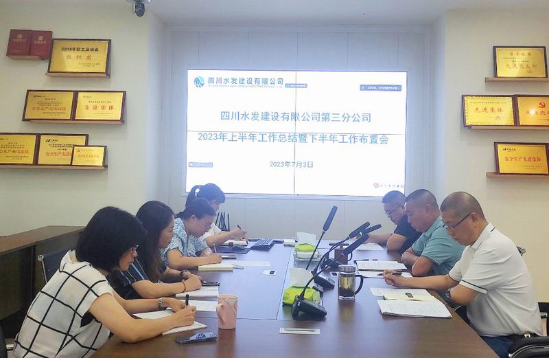 凝心聚力 蓄勢前行——三分公司組織召開上半年工作總結暨下半年工作布置(視頻)會